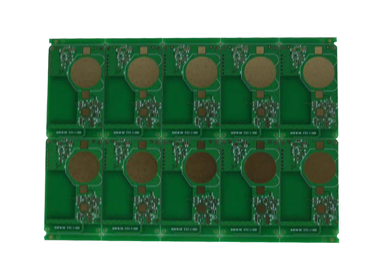 Double layer gold plated thick copper plate