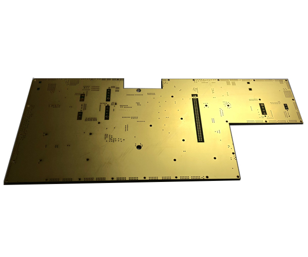 Whole plate sinking gold multilayer board