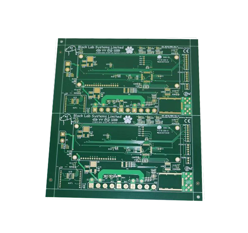 Four layer gold plate for industrial control
